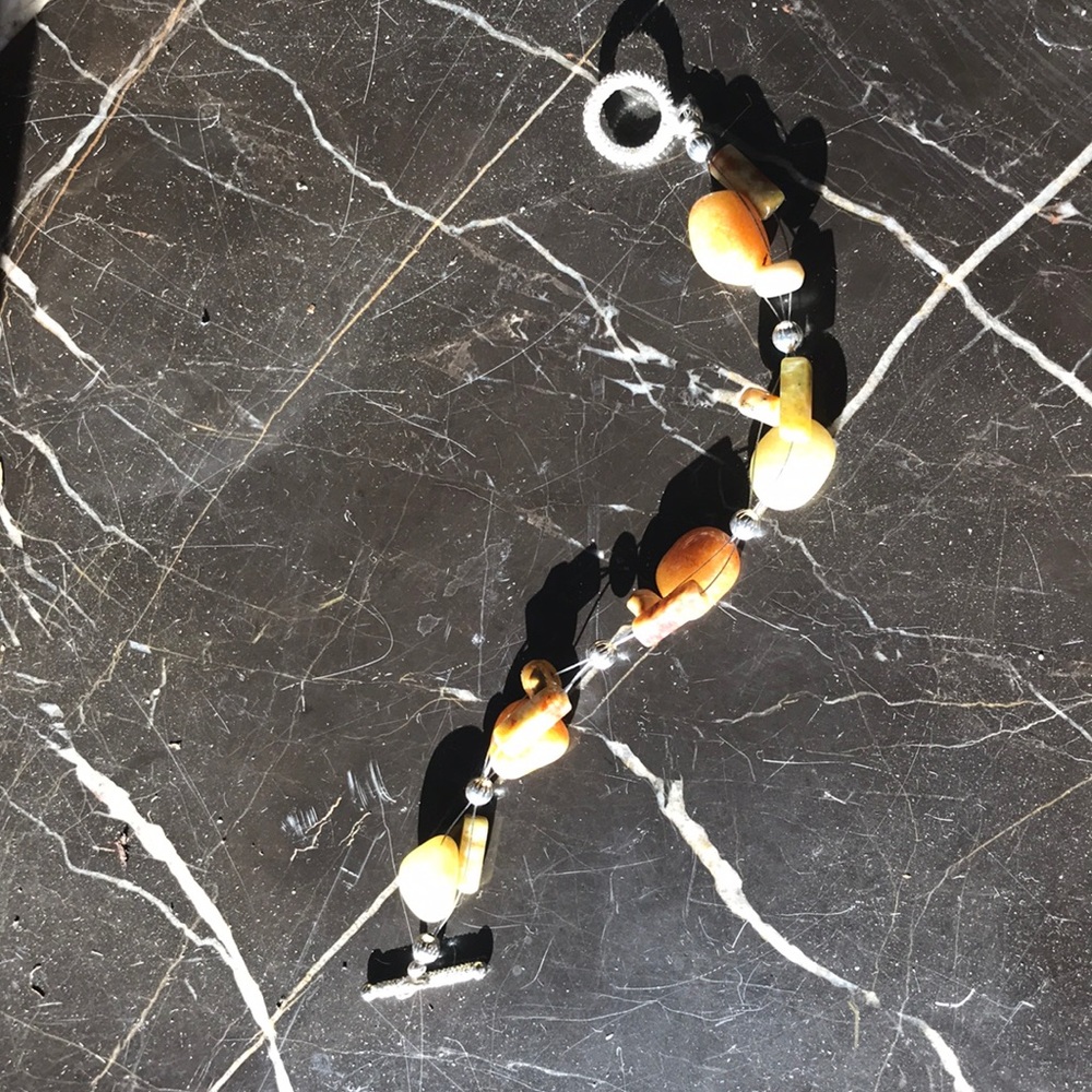 Handmade Agate Bracelet and Earring Set
